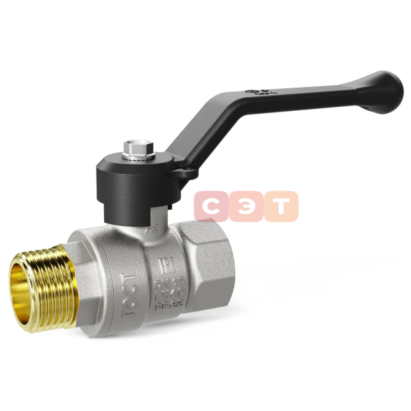 Кран шаровый НР-ВР (ручка)  LD PRIDE (Россия)    1/2"